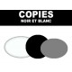 COPIES NOIR ET BLANC